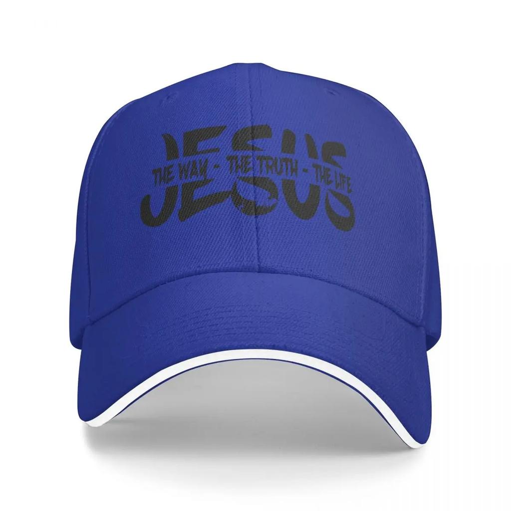 Casquette de camionneur à visière plate Jésus, le chemin, la vérité et la vie, pour homme, avec logo