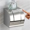 Toilet Paper Holder Stainless Steel Tissue Holder Toilet Waterproof Tissue Box Toilet Roll Paper Dispenser Toilet Accessories