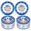 4pcs   Metal Wheel Hub RC Car A Essories Fit for 1Celsius10 RC Crawler 1.9 Inch(Red Black )