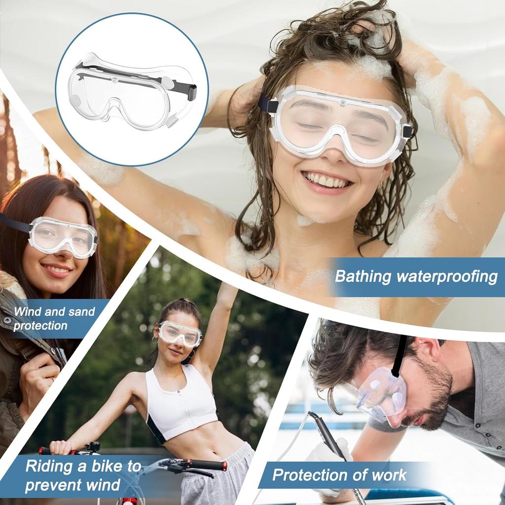Ochranné brýle pro práci, vodotěsné, větruodolné, prachotěsné, proti zamlžování, laboratorní pracovní ochranné brýle, ochranné brýle do aquaparku