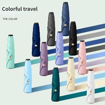 190T Carbon Fiber Ultra Light Umbrella Compact Mini Folding Sunshade Umbrella Ultra Light Travel Reduce Going Out Burden