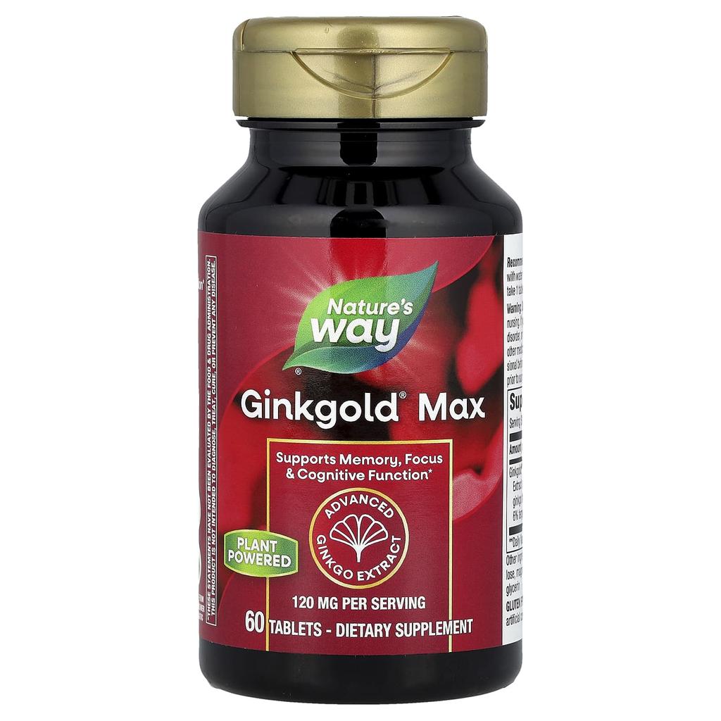 Nature'S Way, Ginkgold Max, 120Mg, 60 Tablets