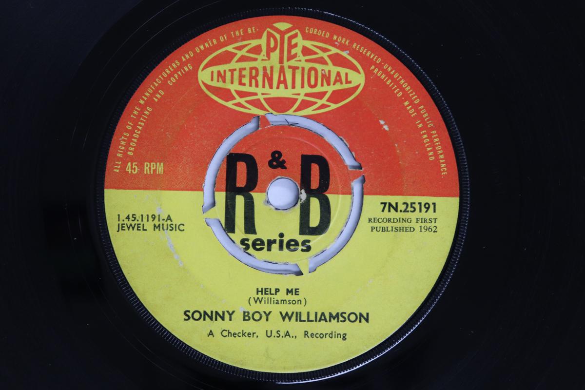 

7-дюймовая пластинка SONNY BOY WILLIAMSON - Help Me 7N25191 Pye Internation 1963 UK Блюз Б/У
