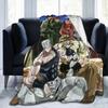 Stardust Crusaders Wamuu Joestar Joseph Blankets Bizarre Adventure Flannel Funny Warm Throw Blankets for Chair Covering Sofa