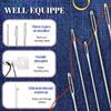 37Pcs Stainless Steel Large Eye Sewing Needles Set With Diverse Practical Tools Home DIY Jewelry Apparel Craft Sewing