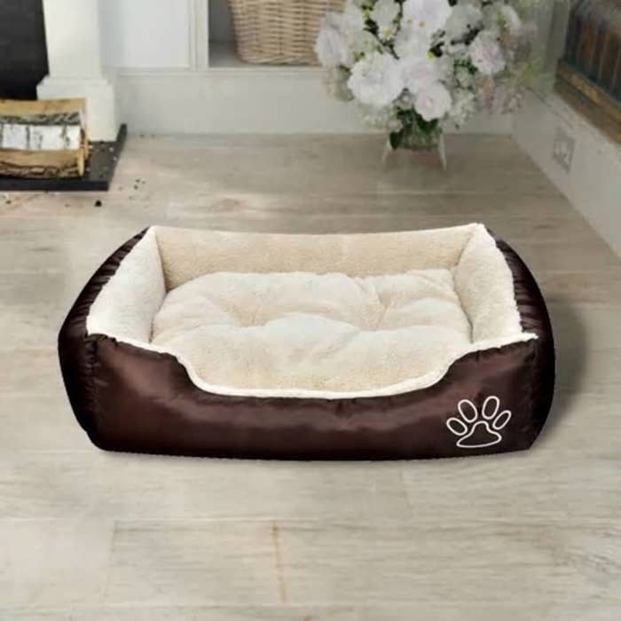 VidaXL Warm Dog Bed with Padded Cushion S Sleeping Basket 170203