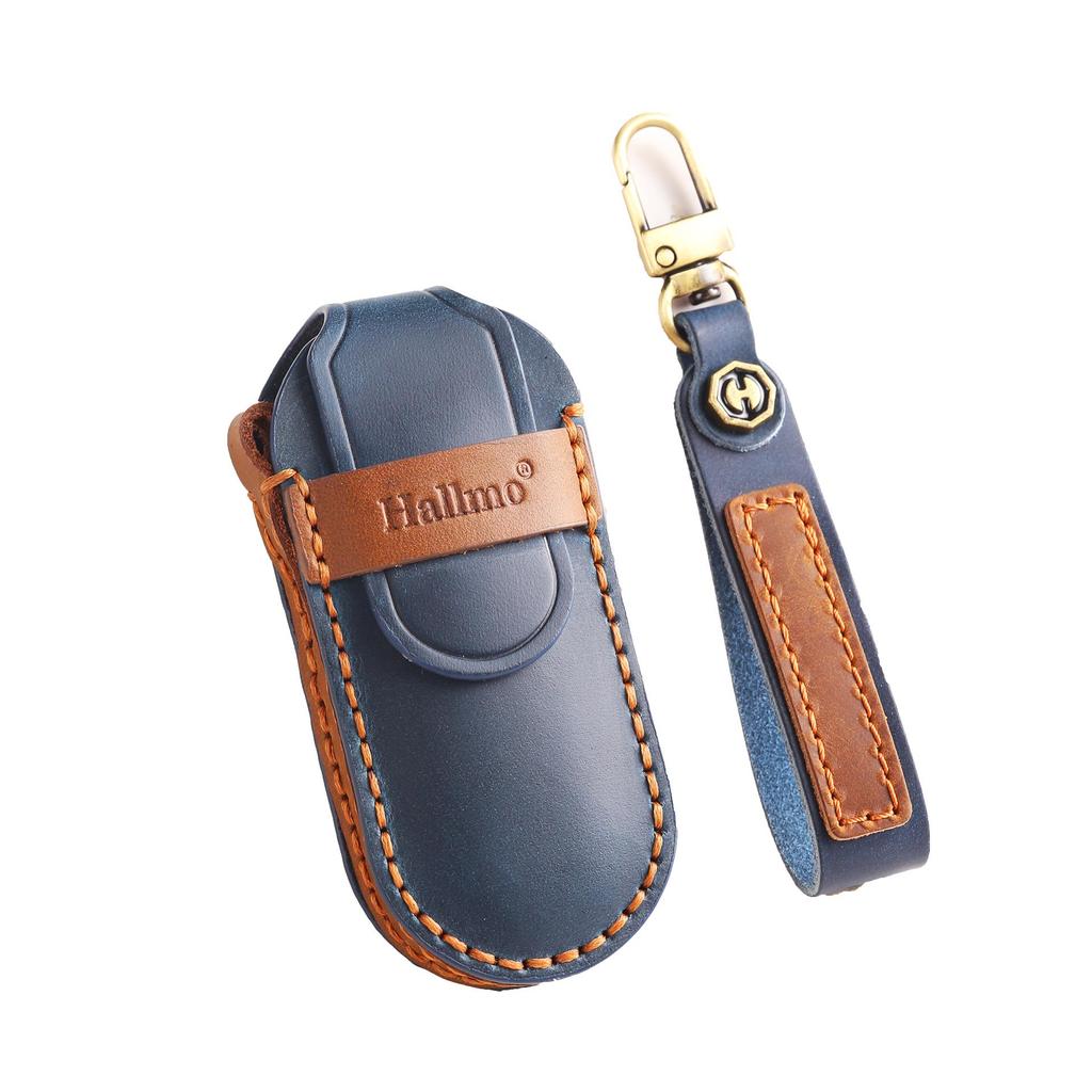 Genuine Leather Key Cover for Weimar EX5/EX6 2022 - Premium High-End Car Key Shell with Buckle