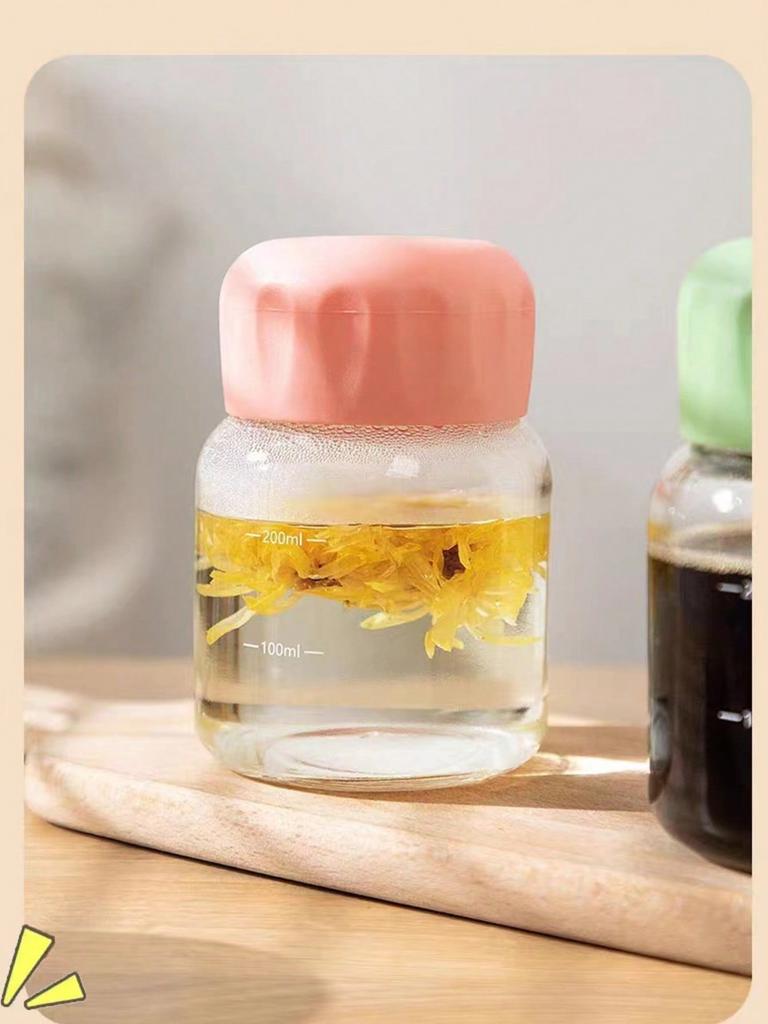 1PC mini water cup, glass milk cup, women's coffee milk cup, portable with high appearance, chubby cup, cute cup