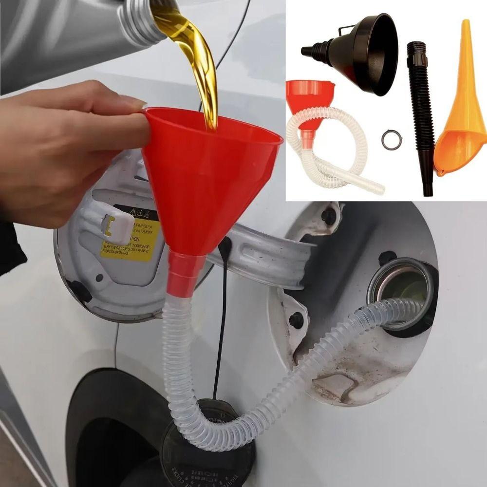 Multi Caliber Automotive Fuel Funnel Flexible Automotive Funnel Different Vehicles