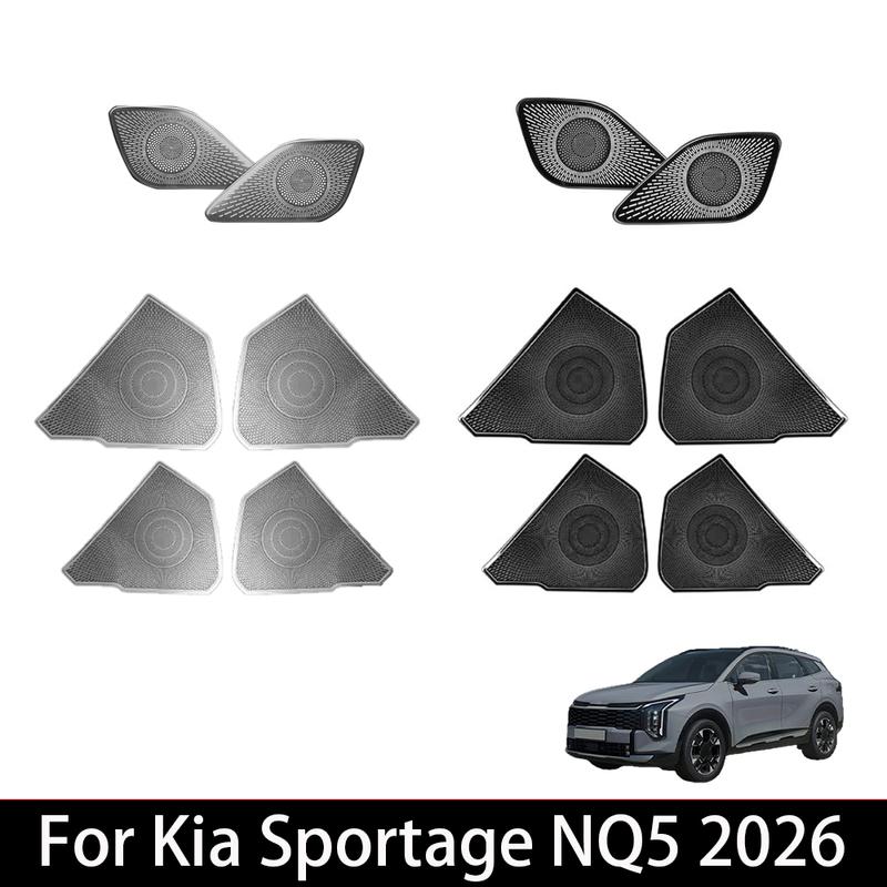 Automotive Interior Black Car Door Speaker Tweeter Cover A-pillar Trim Horn For Kia Sportage NQ5 -2026 Accessories