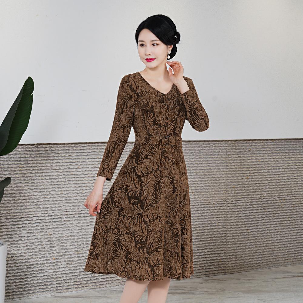 

2023 Autumn Plus Size Women s Clothing for Middle-Aged and Elderly Mothers: Wedding Toasting & Daily Wear L