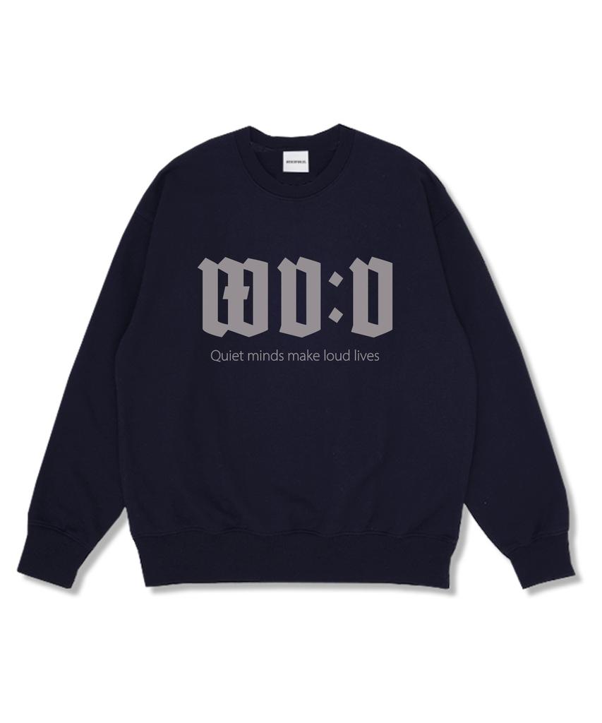 Wibelibellyu Makewood Oversized Double-Sided Sweatshirt Navy