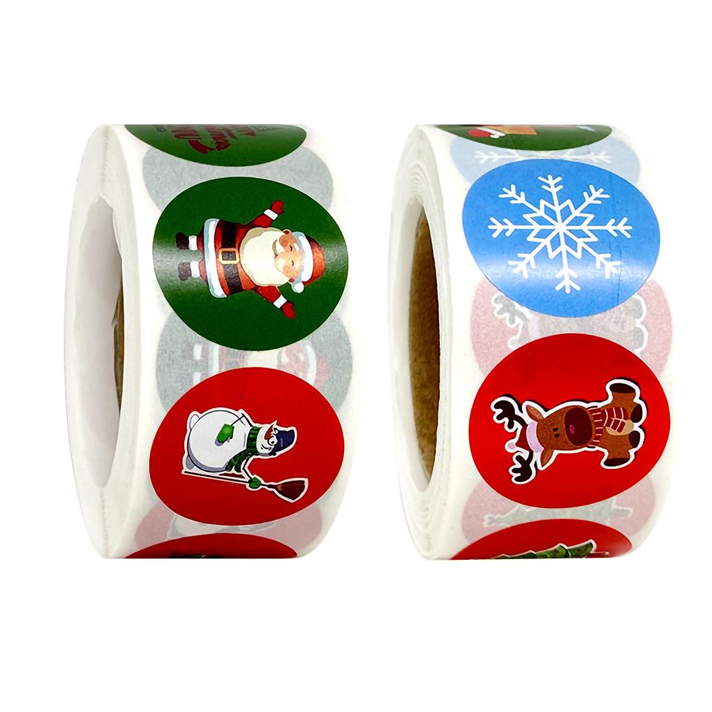 500pcs Christmas Tag Scrap-booking Decorative Stickers Decoration Gift DIY Craft
