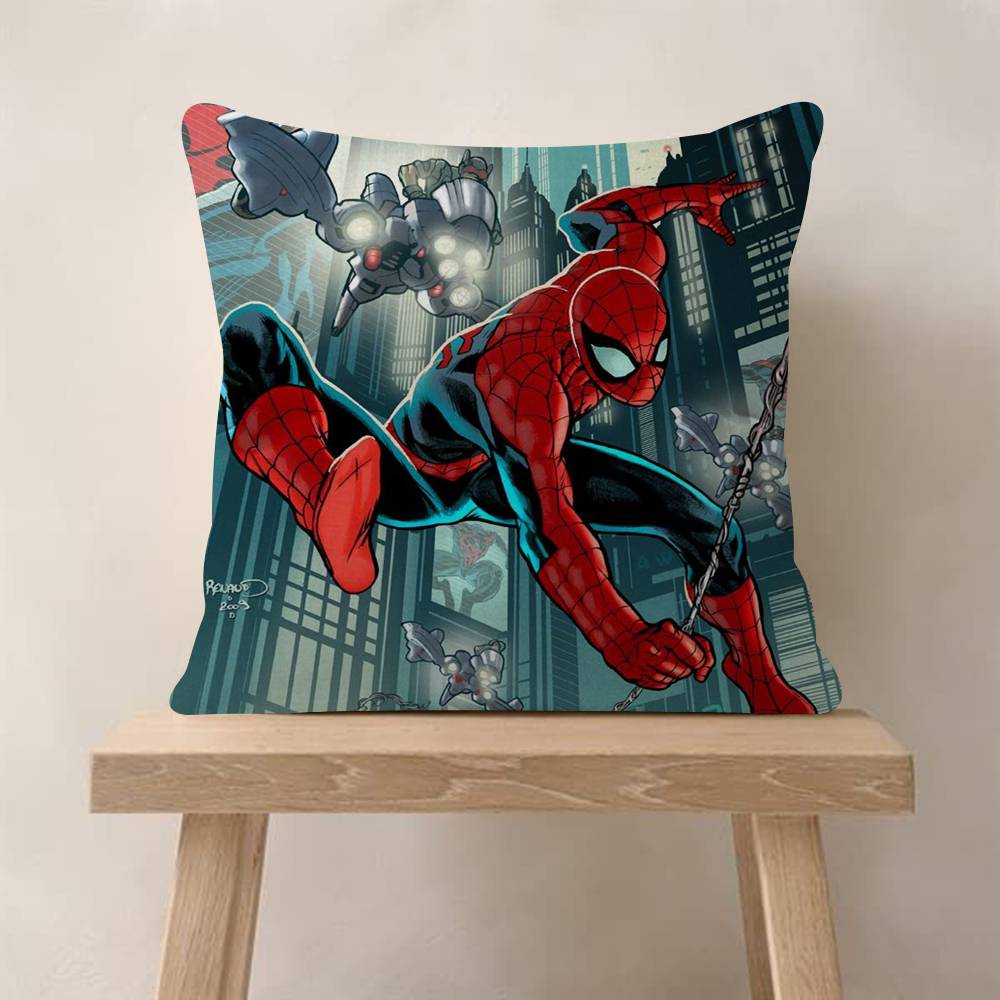 American Cartoon SSpider pc Maple Design Cushion Cover Happy Autumn Harvest Decor Holiday Decorati Pillow Cover
