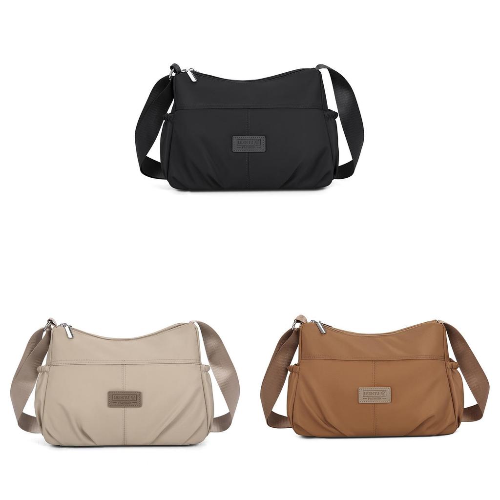 Oxford Cloth Crossbody Bag For Women With Zipper Closure And Minimalist Style For Daily Use
