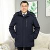 New Style Removable Down Jacket for Men, Medium and Long Daddy Style, Middle-aged and Elderly 405060-year-old Jacket