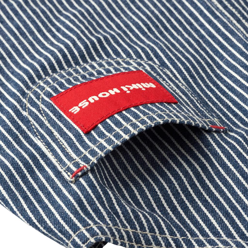 Jumper Hickory Baby L Navy X White [MIKI HOUSE] Skirt, Logo, Girls, Babies, Kids, Clothes, Children's Clothes, 10-1826-495 (90-100cm),