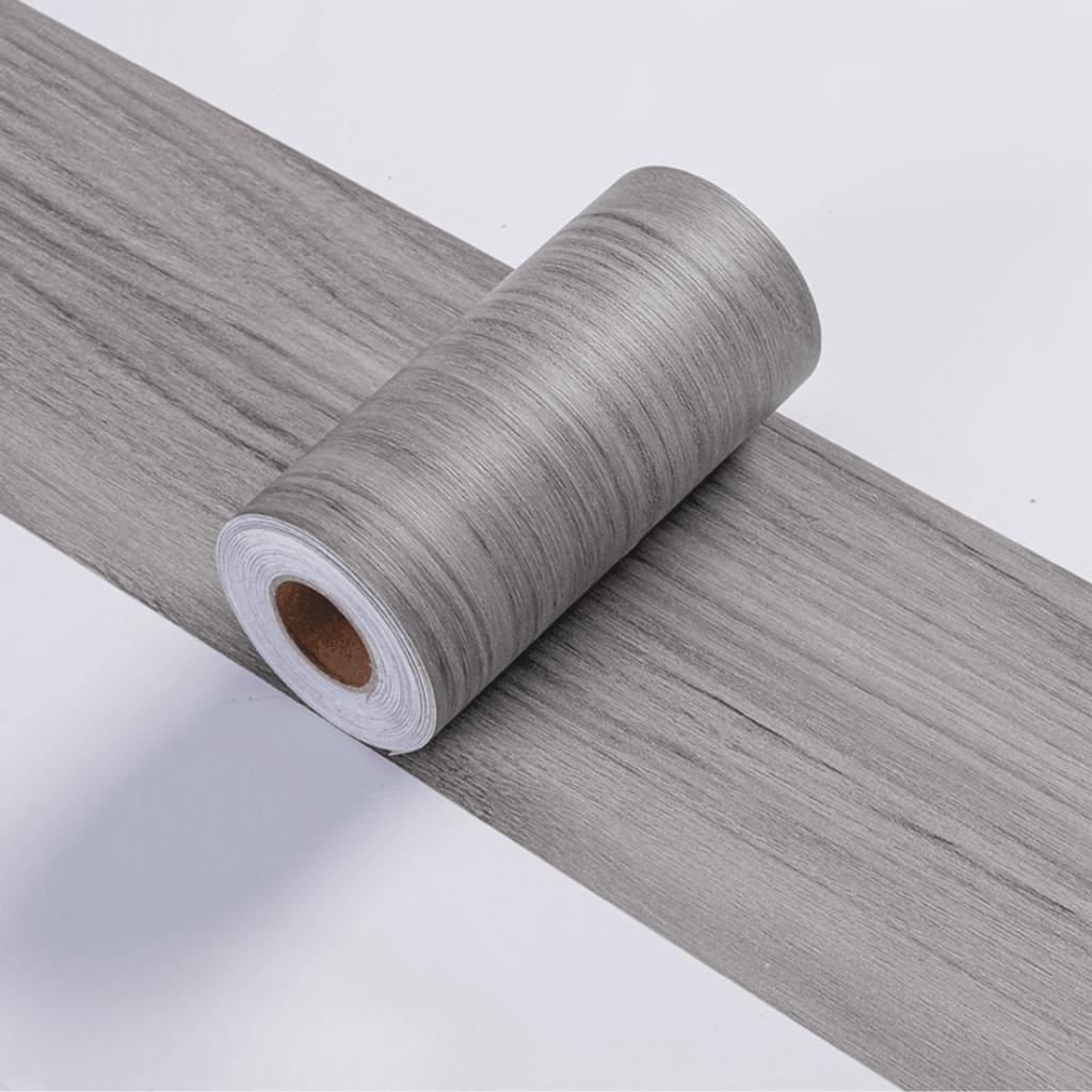1PC 5mx15cm Self-adhesive PVC Waterproof Wood Waist Line Wallpaper Skirting Line Wall Border Stickers Home Decor