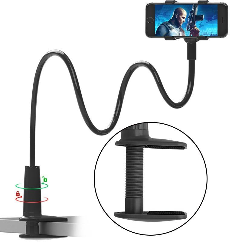 Gooseneck Cell Phone Holder Universal 360 Flexible Phone Stand Lazy Bracket Mount Long Arms Clamp for Phone