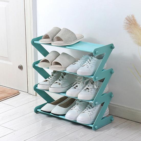 Yousheng Shoe Rack Easy Assembly Stable Structure Four-layer Free Standing Closet Entryway Bedroom Floor Outdoor Shoe Organizer Shoe Stand Shoe Shelf