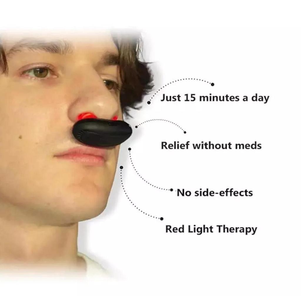 Smart Infrared Nasal Therapy Device Rhinitis Machine Low Frequency Pulse Nose Massage for Improving Nasal Ventilation Wireless Portable Rechargeable