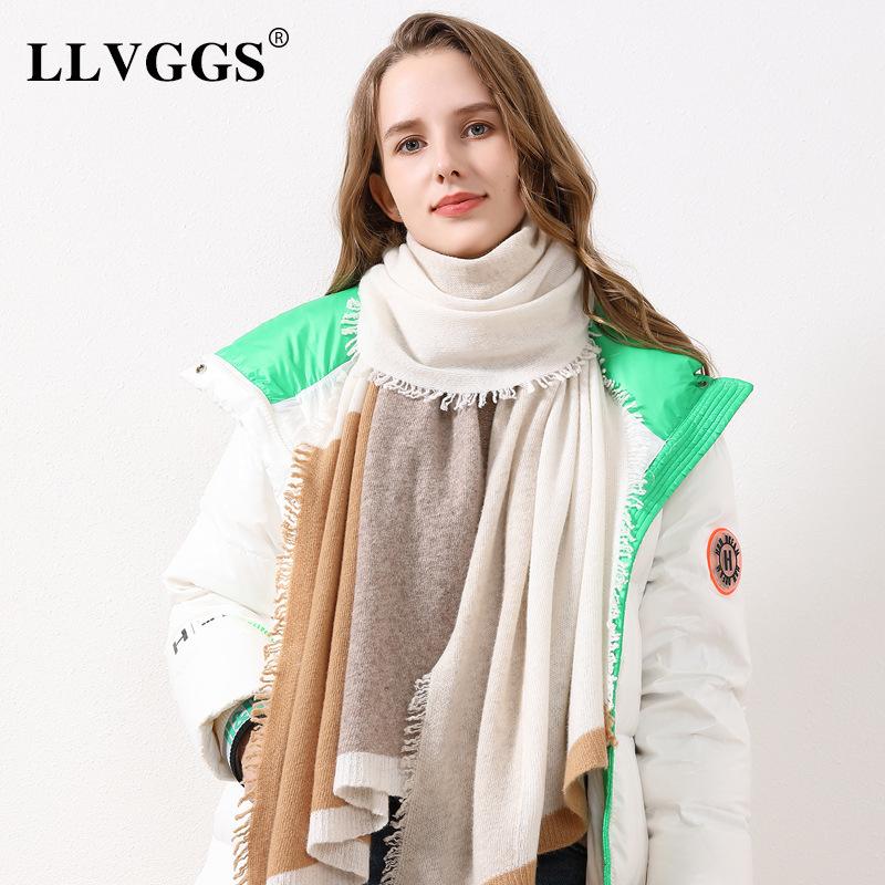 

Women s Knitted Wool Fringed Scarf Fashion Wear Wool Scarf Female Student Scarf Shawl Scarf Female More than 175cm хакі