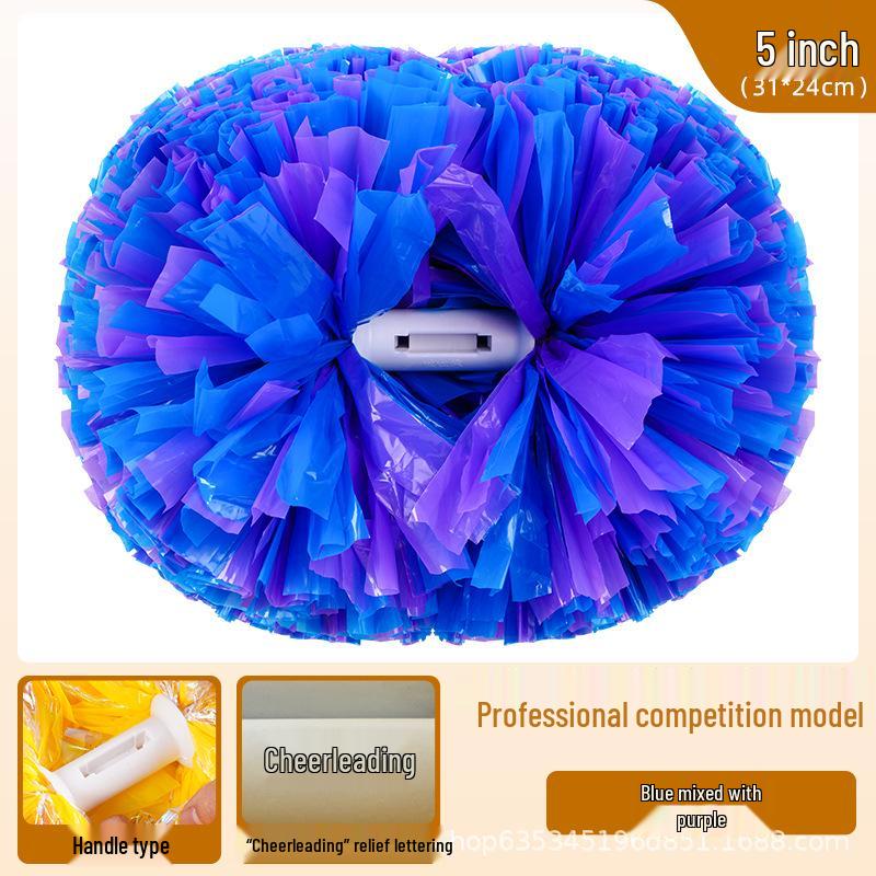 Competition-Style Cheerleading Pom-Poms for School Dance Performances