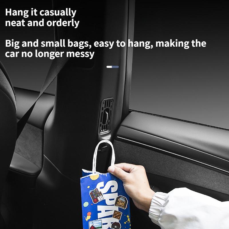 Air Vent Hook Protective Cover For Tesla Model YL 2025 2026 (6-Seat) 2PCS ABS Rear Seat Hanger Hook Car Interior Accessories