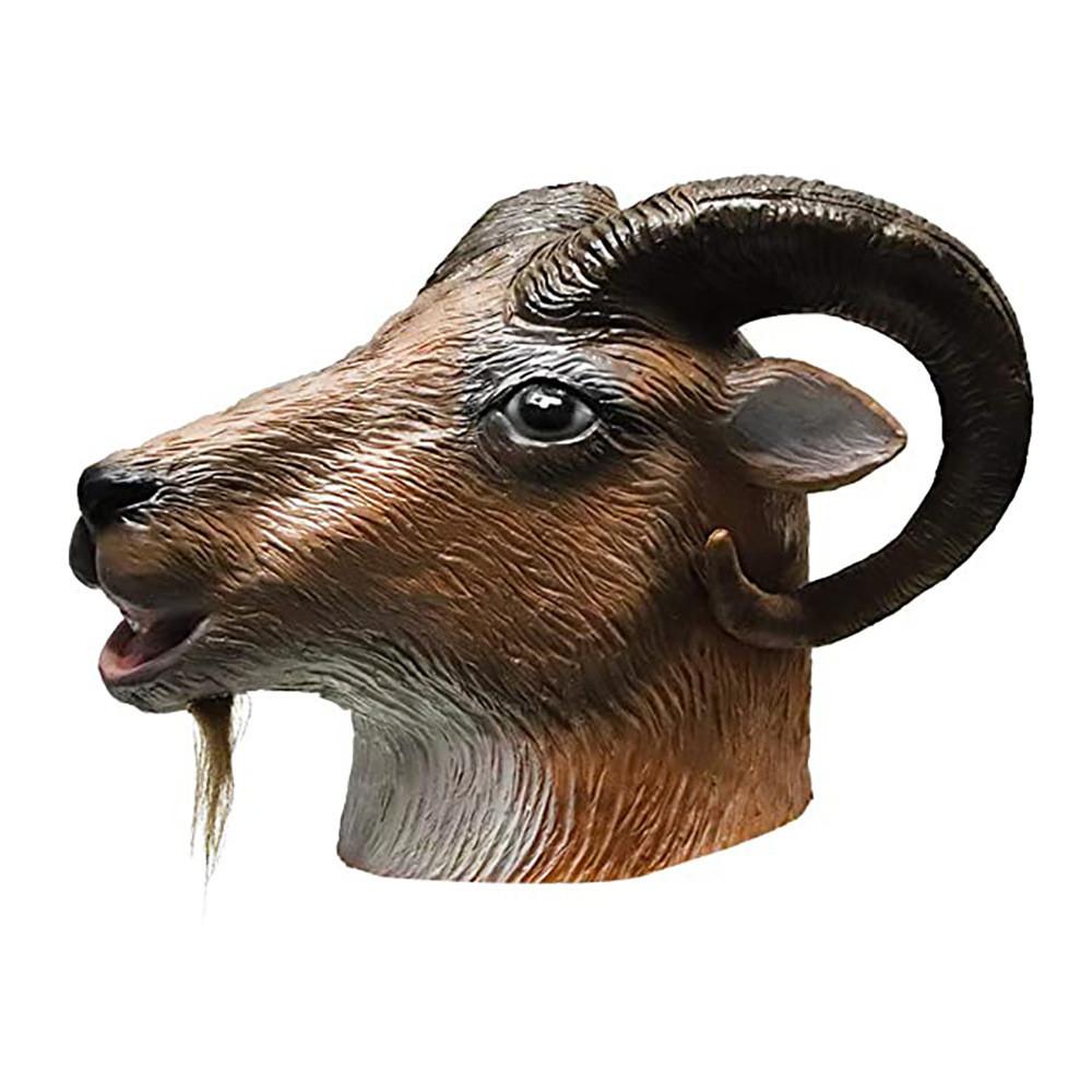 

Head Funny Goat Latex Mask Animal Headgear For Halloween Costumes And Parties