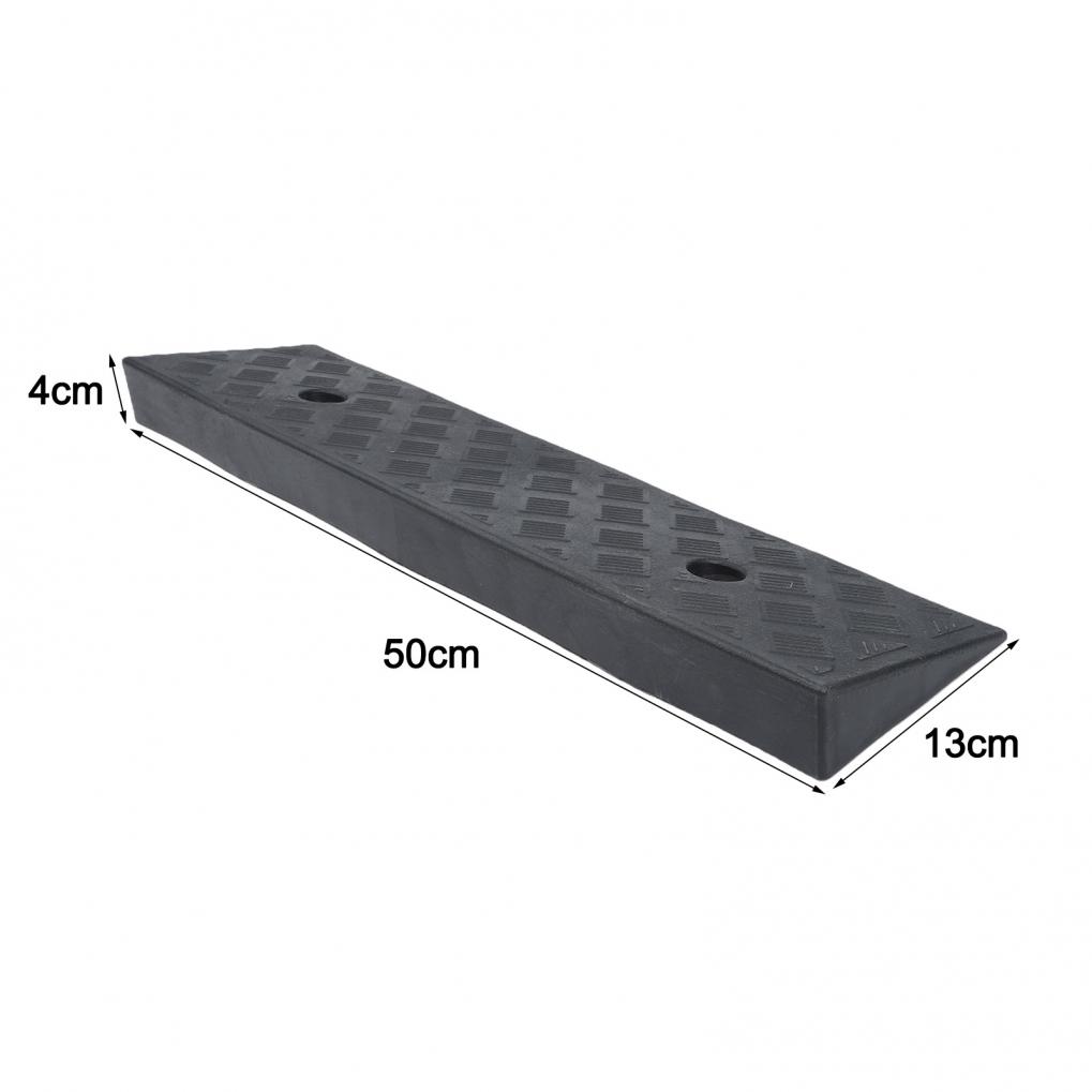 PE-Kantenstein für Rampe 19,68x5,11x1,57 Zoll Rutschfester Türschwellen für Rollstuhl