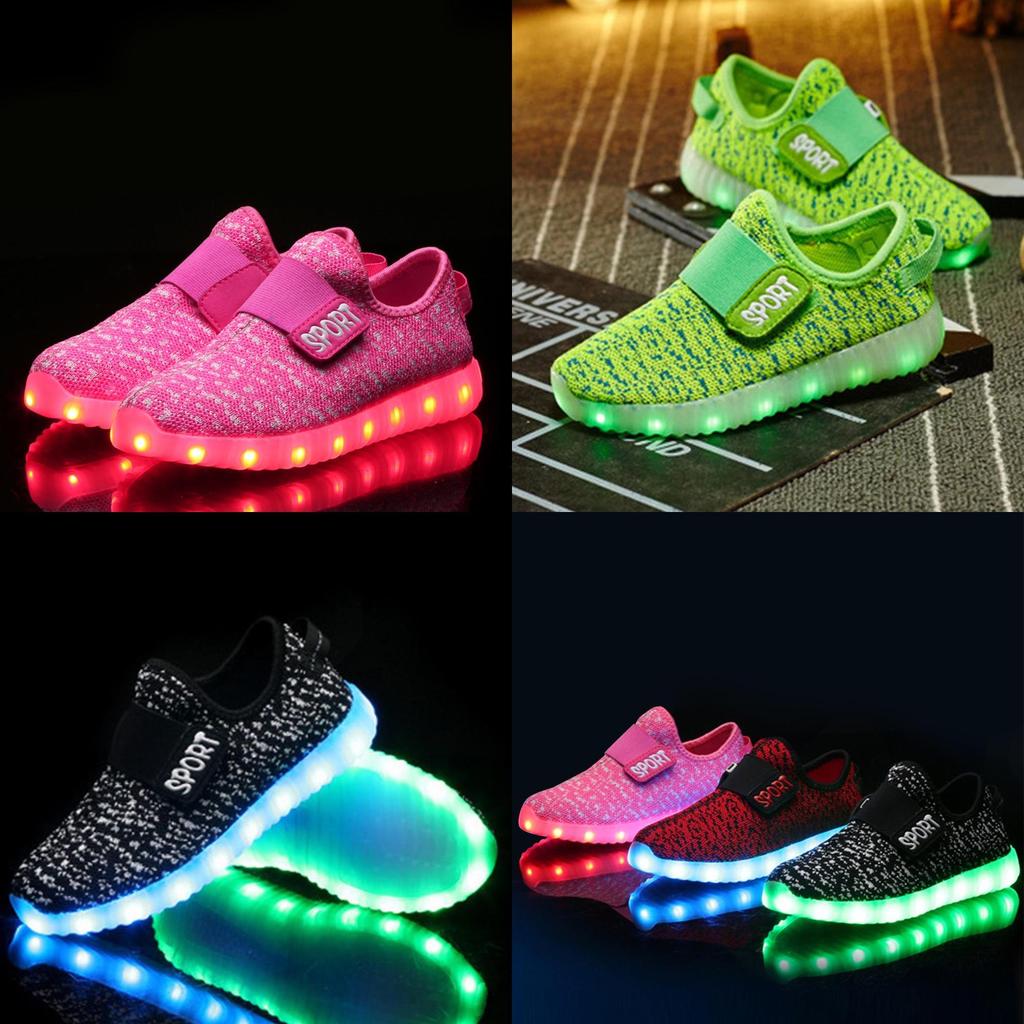 Lightweight And Wear-resistant Led Sneakers For Boys And Girls In Multiple Colors