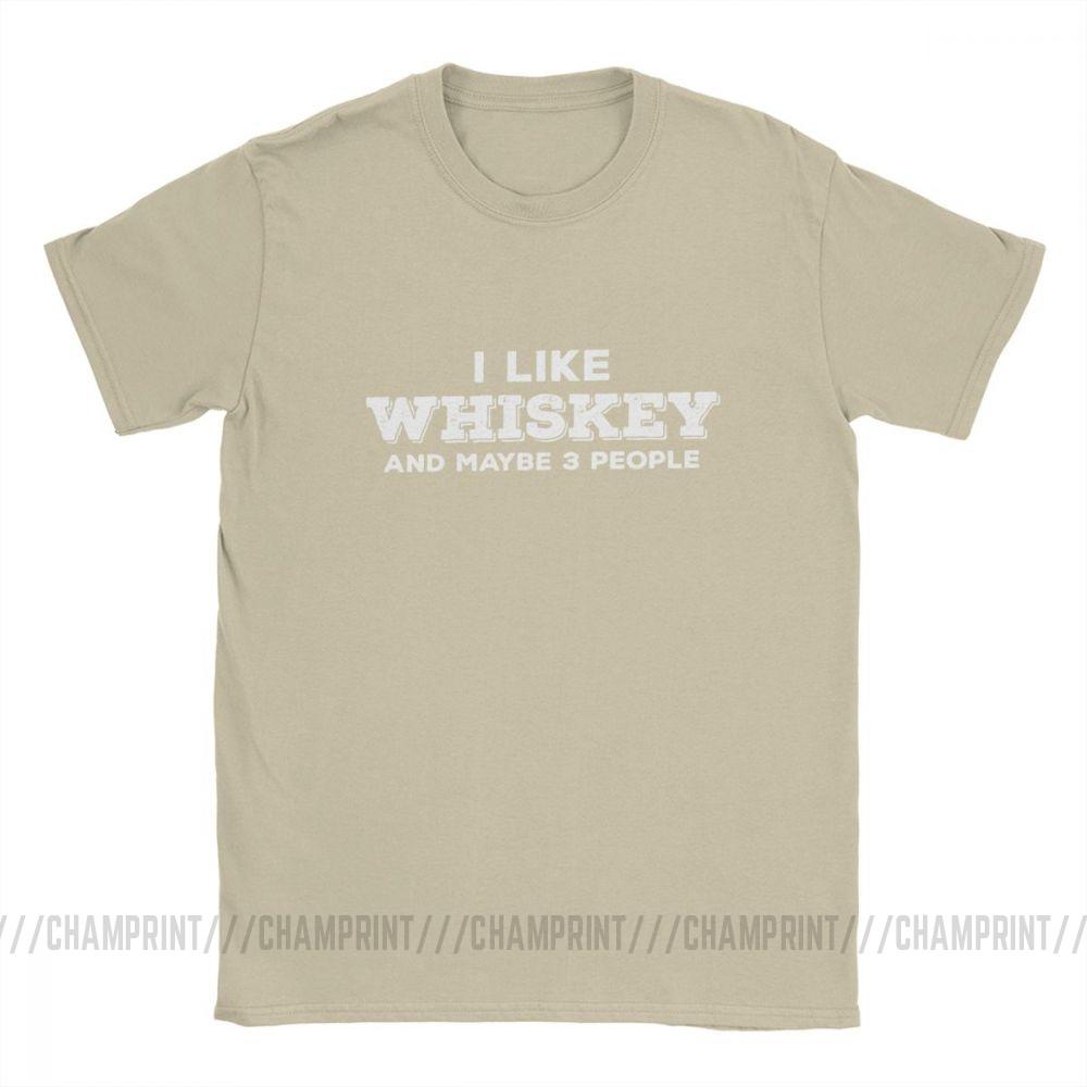 I Like Whiskey And Maybe 3 People Funny T Shirts For Men Malt Whiskey Drinker Lover