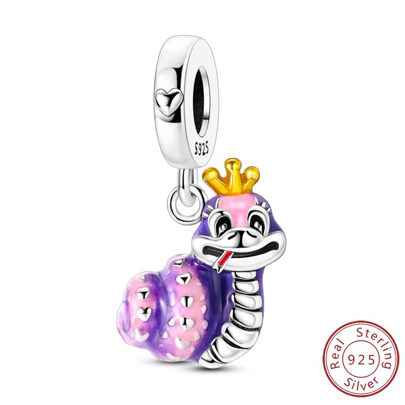 Copper Charm Shining Crown Cute Claw Rubik'S Cube Charm Bead Pendant Fit Original Bracelets Fine Diy Women Jewelry