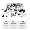 Bungou Stray Dogs Anime Manga Deken Velvet Dazai Osamu Lichtgewicht Worpdekens voor Vliegtuigreizen Slaapkamer Quilt