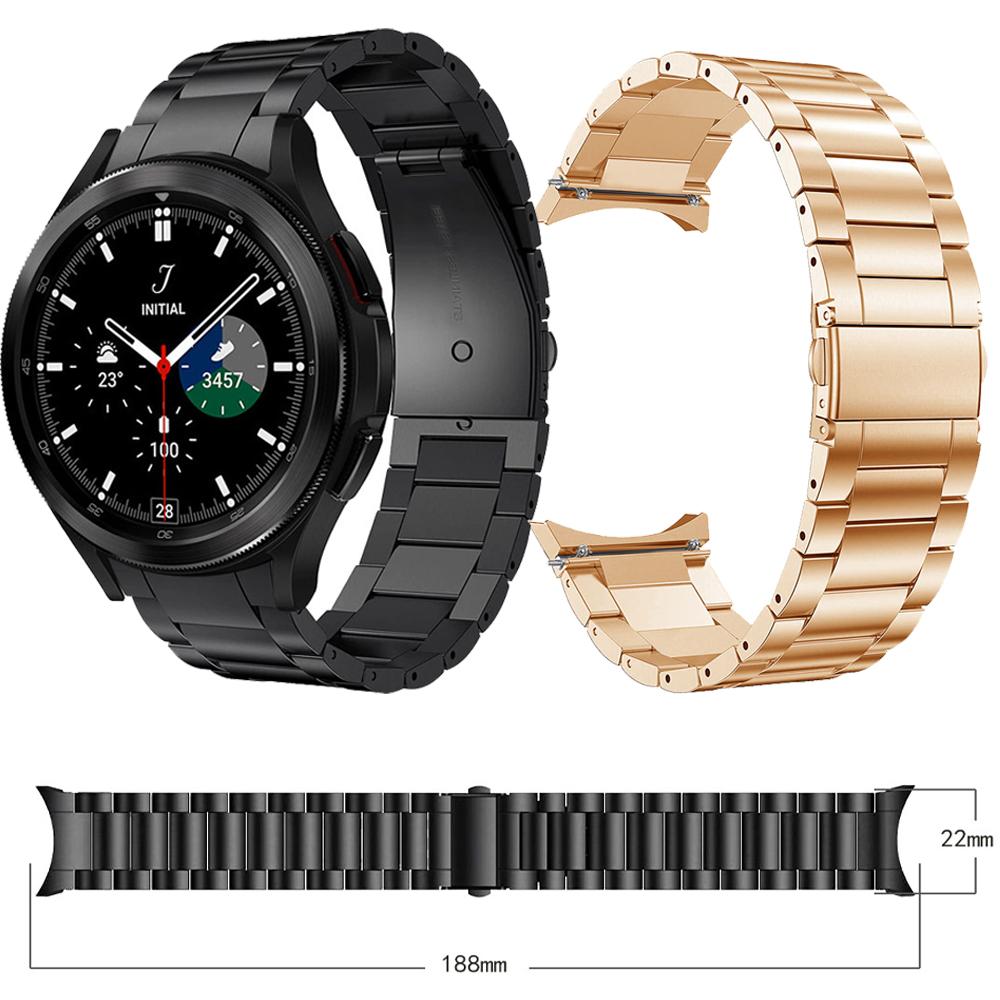 Metal Strap for Samsung Galaxy Watch 7 FE 6 5 4 40mm 44mm No Gaps Bracelet for Galaxy Watch 6 Classic 47mm 43mm/5 Pro 45mm Strap