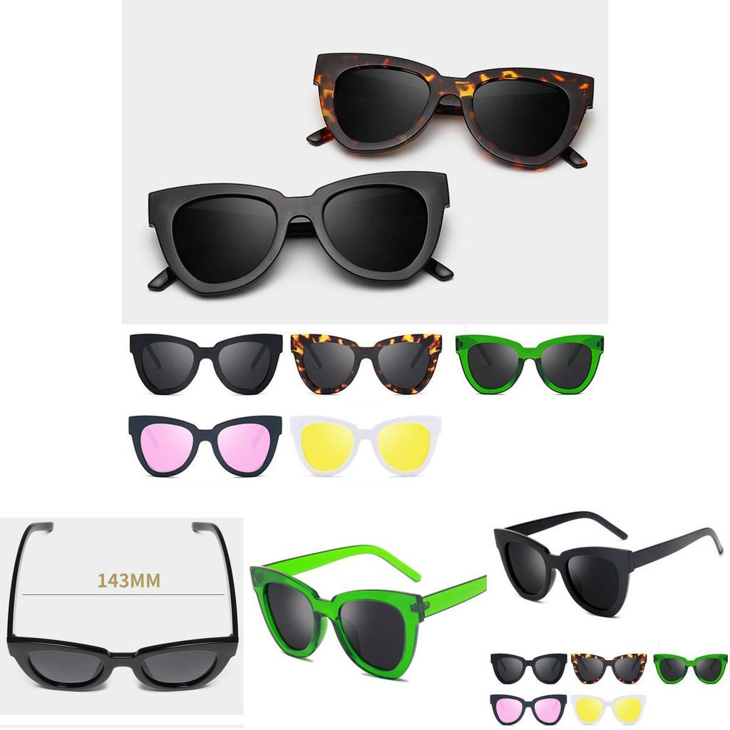 High-quality Women Lady Retro Cat Eye Sunglasses Square Frame Eyeglass Shades