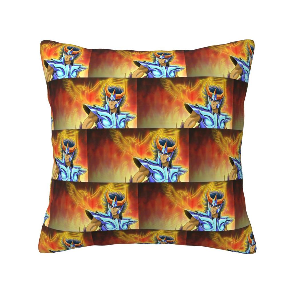 Knights Of The Zodiac Saint Seiya Square Pillowcase Cushion Cover Pillow Case Throw Pillow Cover for Home Sofa Living Room