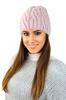 Gizma Fluffy Winter Fleece Hat Pink
