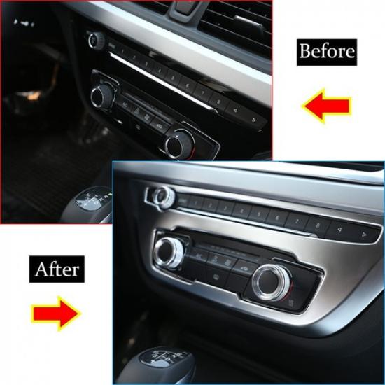 Air Condition Switch Button Knob Ring Silver Cover For Toyota Supra -24