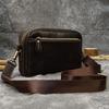 Genuine Leather Clutch Bag Of Men Male Long Hand Bag Crazy Horse Leather Day Clutches For 6" Cell Phone With Wrist Belt