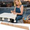 Hand Knitting Board Wooden Knitting Frame For Blanket Wooden Crochet Frame For Throw Blankets No Needles Required