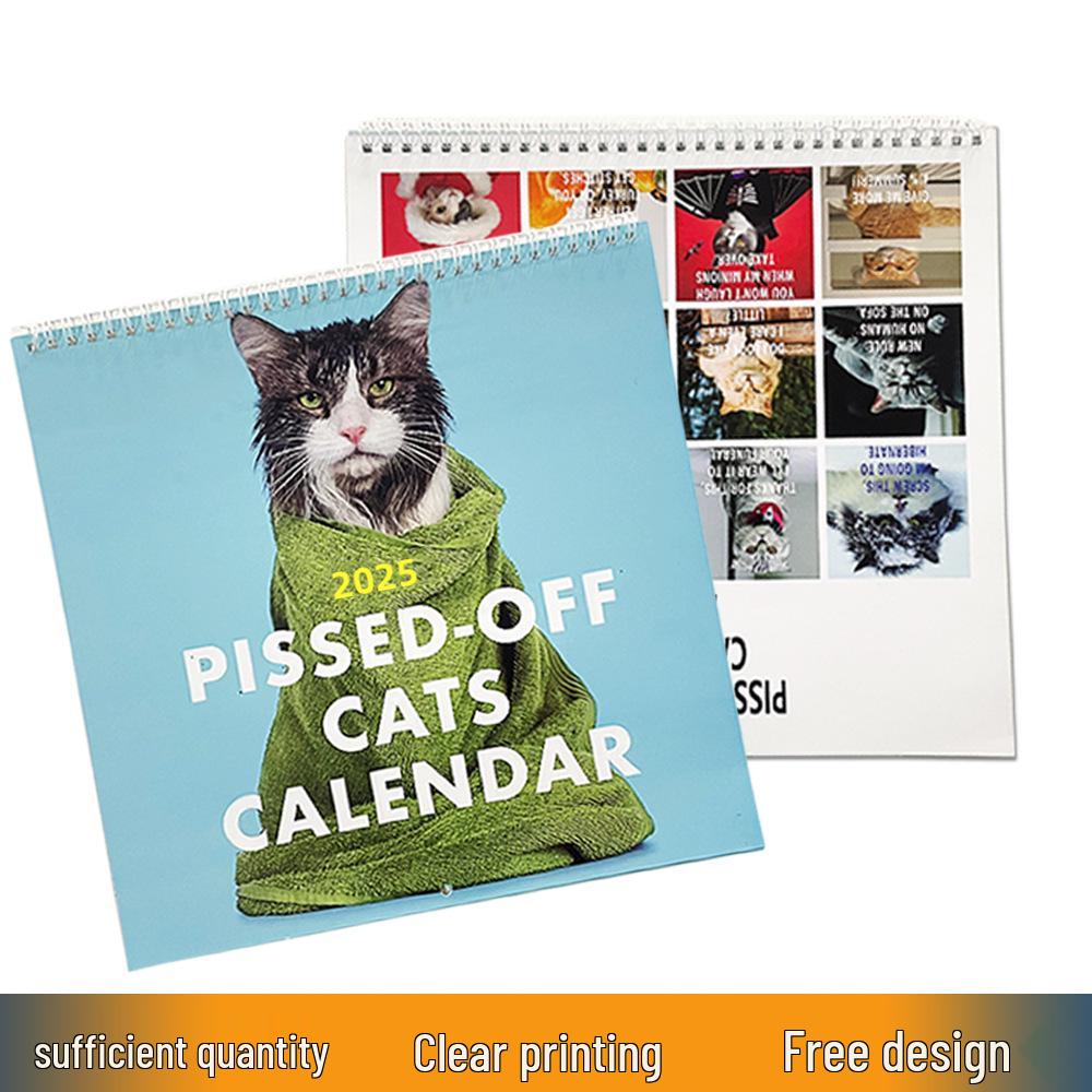 2026 Humorous Pet Wall Calendar: 12-Month Creative & Comical Spiral Design
