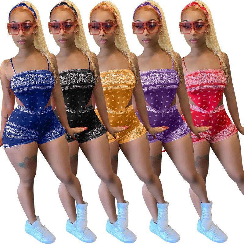 

High Waist Biker Shorts Beach Tracksuit High Waist Shorts Beach Sportswear Blue M