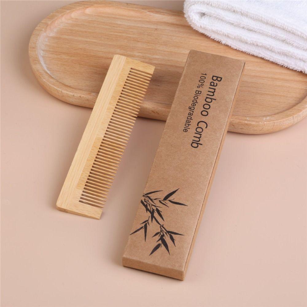 Portable Wooden Comb Hair Care Anti-static Hair Brushes Natural Massage Hair Combs