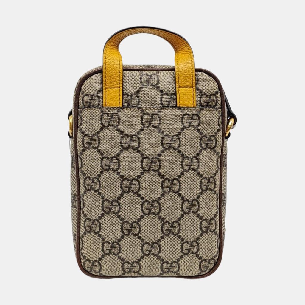 [Pre-Owned] Gucci Neo Vintage GG Supreme Small Crossbody Bag 'Beige' - Very Good #1M64NZZ