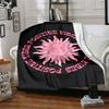 1pc Positive vibes Soft Flannel All Season Throw for Home, Office, Outdoor UseDurable Comfort Soft Warm Throw for Home