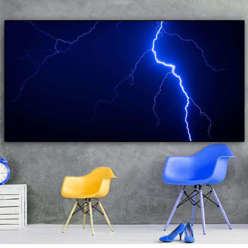 

НАДЕЖНЫЙ художественный постер с молнией и грозой, картины на холсте, печать на стене, художественная картина для домашнего декора, Cuadros, без рамки 21*30cm