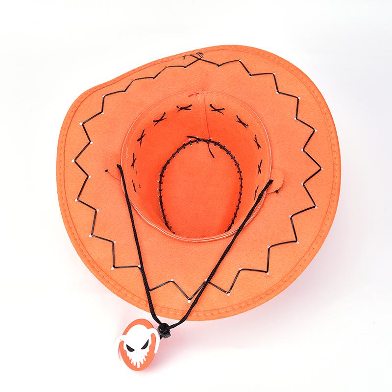 Anime Portgas·D· Ace Cowboy Hat Cosplay Hats Pirates Cap Suede Costume