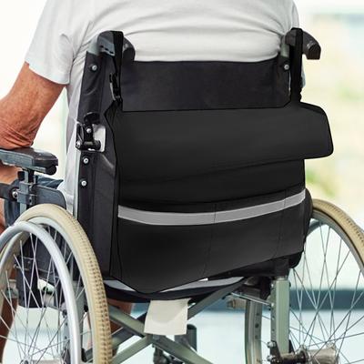 Τσάντα Αναπηρικού Αμαξιδίου Μεγάλης Χωρητικότητας Τσάντα Αποθήκευσης Πίσω Μέρους Αναπηρικού Αμαξιδίου με Ανακλαστική Ταινία Αδιάβροχο Ύφασμα Oxford Οργάνωση Πλαισίου Περπατήρα ΝΕΟ