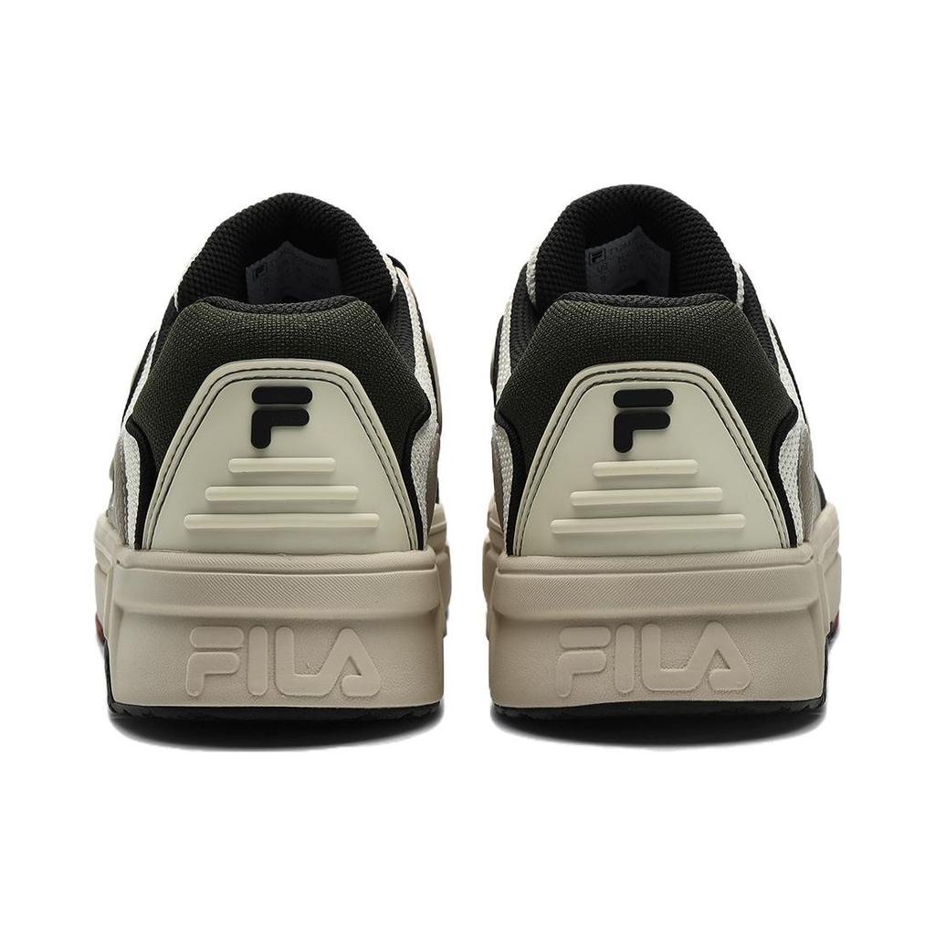FILA Fusion Bank DX Synthetic Leather Fabric Comfortable Low-Top Sneakers Men sneakers White T12M342206FTB